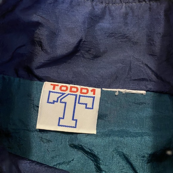 Vintage 90s Todd‎ 1 Jacket Windbreaker Full Zip Multicolor Adult Size XL - Picture 4 of 4